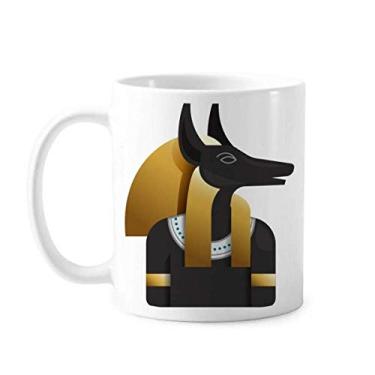 Imagem de Antigo Egito Anúbis Arte Padrão Caneca Cerâmica Café Porcelana Utensílios de Mesa