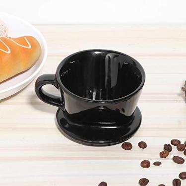 Imagem de Filtro coador de café com gotejamento de mão, coador de café, cafeteira de cerâmica despeje sobre café para cafeteria, restaurantes, casa