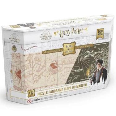 Imagem de Puzzle 500 Pçs Panorama Harry Potter Brilha No Escuro - Grow
