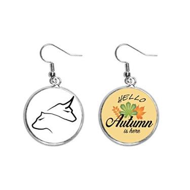 Imagem de Bear Market Bull Art Deco Presente Fashion Ear Pendente Folha Outono Brinco Joia