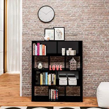 Imagem de Estante Organizadora com 10 nichos BOOK cor Preto - Artely