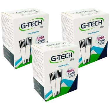 Imagem de Kit 150 Tiras Reagentes Medição de Glicose G-Tech Vita - Teste Glicemia (150 Unidades)