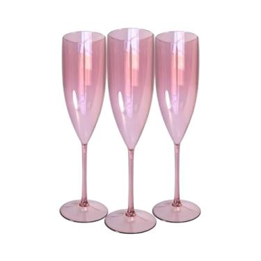 Imagem de 12 Taças De Champanhe Acrílico Cristal 160ml Chandon Espumante Chandon (Rose Gold)
