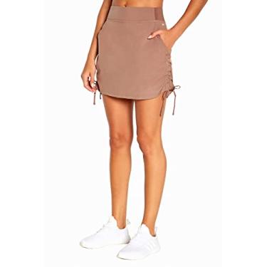 Imagem de Marika Saia feminina Chelsea com tecido elástico e bolso, Cinza-acastanhado profundo, GG