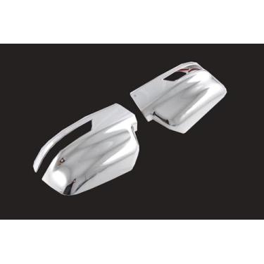 Imagem de Acabamento da capa do espelho retrovisor lateral para Dodge Ram 1500 TRX 2023 2024 2025 (prateado)