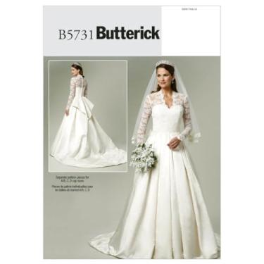 Imagem de Butterick Patterns Vestido feminino B5731, tamanho A5 (6-8-10-12-14)
