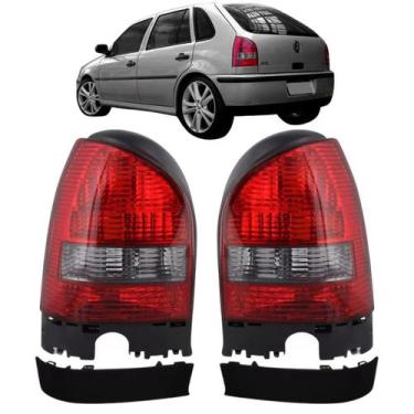Imagem de Kit Lanterna Traseira + Moldura Gol G3 1999 2000 Á 2005 Fume - COFRAN