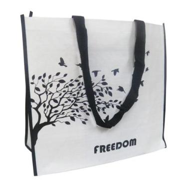 Imagem de Bolsa Ecobag Ecologica Reutilizavel Kit 3 Uniades Sacola de Ombro Dobr