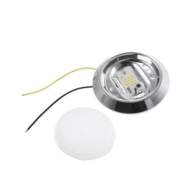 Imagem de Hihaha Luz de leitura de carro de 12 V LED redonda kit de lâmpada de porta-malas luz de teto interior do carro para Pontiac GTO para Buick Regal para Chevrolet Malibu Material durável