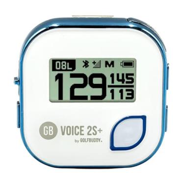 Imagem de GOLFBUDDY Voice 2S + Telêmetro GPS falante, Clip on Hat Golf Navigation, modo de inclinação liga/desliga, vida útil da bateria de 18 horas, medição de distância de arremesso, pré-carregado com 40.000