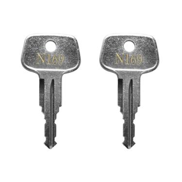 Imagem de Chave de substituição N169 Errebi para Thule Ski, caixa de carga, teto, suportes de transporte e barras transversais, chave de rack de carro Thule - Códigos N169 [2 peças]