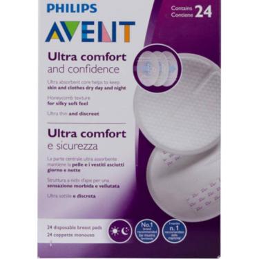 Imagem de Absorvente Protetor de Seios Avent Descartável Dia e Noite com 24 Unidades