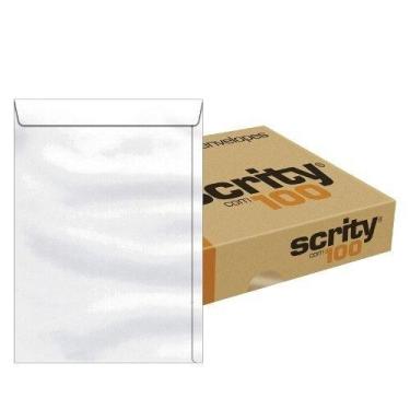 Imagem de Envelope Saco Off Set Branco Sof736 26x36 Cm Scrity 100 Und
