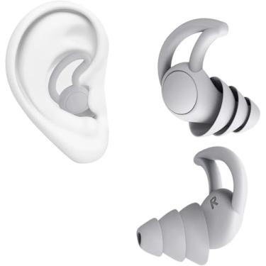 Imagem de Protetor Auricular de Silicone com Cancelamento de Ruído para Dormir Ronco Trabalho, Estudar, Natação Esportes Supra Supply (Cinza, Tamanho único)