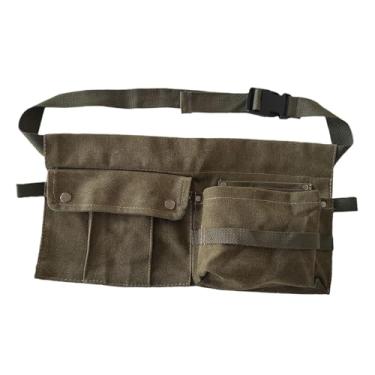 Imagem de ＡＷＨＡＯ Saco de barbeiro da cintura da cintura Ferramenta Bolsa de armazenamento portátil Saco de cinto da cintura para carpinteiro, Verde