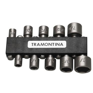 Imagem de Jogo De Ponteiras Soquete 10 Peças Tramontina 43615110