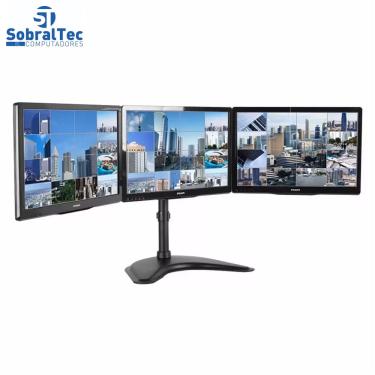 Imagem de Suporte Triplo Mesa Monitor Gamer Xfx Reg. Altura T1236n - Elg