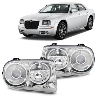 Imagem de Par Farol 300c 2004 a 2011 Elétrico Hid C/ Xênon - TYC