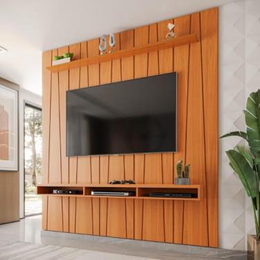 Imagem de Painel Ripado Horizon para Tv Até 75 Polegadas com Nicho 225cm - ViaNossa