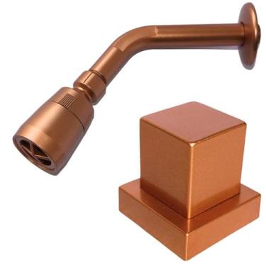 Imagem de Ducha Fria Piscina + Acabamento Volante ABS Base Deca Rosê - Montelar 