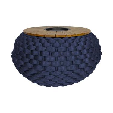 Imagem de Mesa De Centro Tulum Tricô Náutico Azul Marinho - Azul