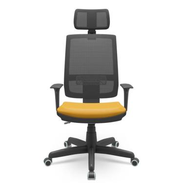 Imagem de Cadeira Brizza Presidente Tela Facto Dunas Amarelo