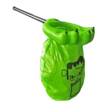 Imagem de Sacola Pega Doce Halloween Frankenstein Com Mão Verde