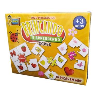 Imagem de Jogo Pedagógico Brincando E Aprendendo Cores - 30 Peças