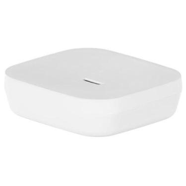 Imagem de Saboneteira de Bancada Banheiro com Drenagem Ou Aura Branco, Branco