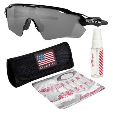 Imagem de OAKLEY Óculos de sol RADAR EV PATH OO9208 formato retangular com kit oficial de óculos, Preto polido, 38 mm