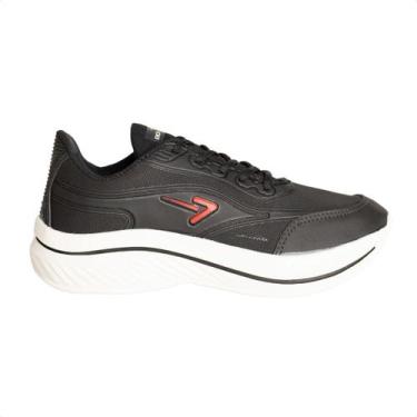 Imagem de Tenis Running Masc Box 200, Off, Preto, Vermelho, 41