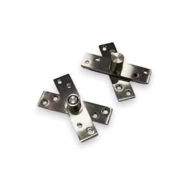 Imagem de Dobradiça Pivotante de Inox para portas até 300kg Aço Inox - Perfil Ro