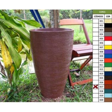 Imagem de Kit 2 Vaso Planta 65x40 Oval Moderno Polietileno - BGPLASTICOS, FERRUG