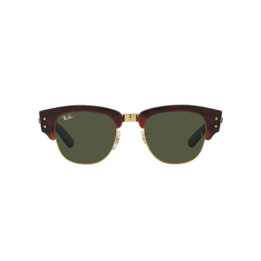 Imagem de Óculos de Sol Ray-Ban Mega Clubmaster 0RB0316S 990/31 Tam 50 / Marrom/Ouro - Lentes Verde