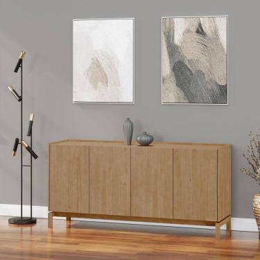 Imagem de Balcão 4 Portas 1 Gaveta Madeira Maciça Barcelona Tauari