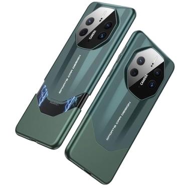 Imagem de JIAONASHIJIA Capa adequada para Huawei Mate 50 Pro - design ultrafino de carro esportivo de luxo - proteção à prova de arranhões - cobertura total da câmera - instalação magnética. Verde