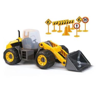 Imagem de Brinquedo Trator Articulável Caminhão Construction Machine Master Máqu