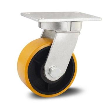 Imagem de Rodizio Giratório 8X3 Pol. Industrial Roda De Ferro Sem Freio 1.200 Kg