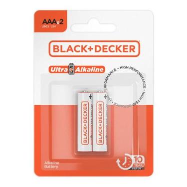 Imagem de Pilha AAA LR03 Black + Decker Alcalina Kit 2 Unidades - Black+Decker