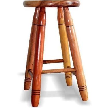 Imagem de Banco de madeira medio 50 CM - KIBARATO