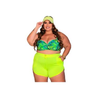 Imagem de Short Praia + Biquini Plus Size- Praticidade - Ousadia Lingerie e Moda