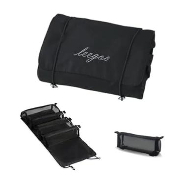 Imagem de Necessaire Dobrável Organizadora com Compartimentos Removíveis e Impermeáveis