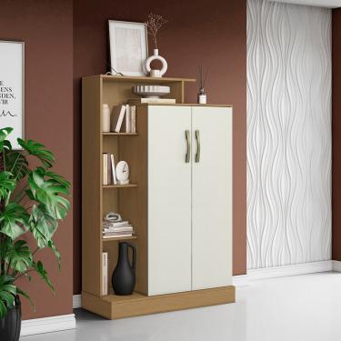 Imagem de Armário Multiuso 91cm Lavanderia 2 Portas Cirelly Atacama/off White A09 - D'rossi