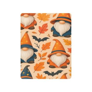 Imagem de JUZIHAI Lençol de berço de Halloween para meninos e meninas, chapéus de gnomo de Halloween, macio, elástico, respirável, capa de colchão para berço padrão e cama infantil, 99 x 68 cm