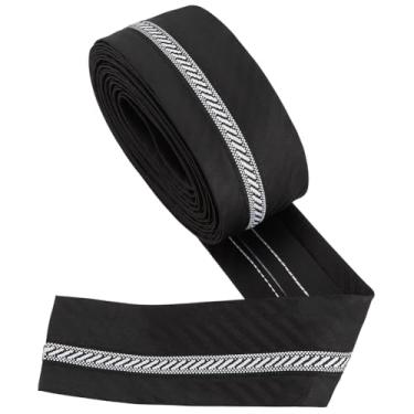 Imagem de BENECREAT Acabamento de forro de cintura para calças de terno preto de 5,47 m, 5,5 cm de largura, antiderrapante, faixa de cintura para confecção de calças, acessórios de vestuário, reparo