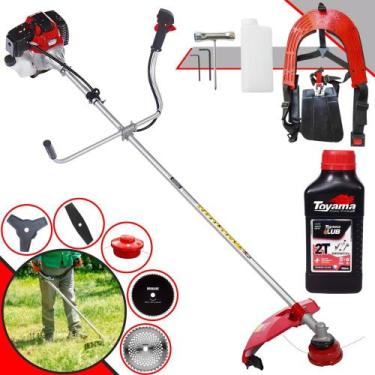 Imagem de Roçadeira Profissional Toyama RT43-L À Gasolina 43cc Com Lâmina 2 Pont