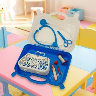 Imagem de Brinquedo Maleta Meu Consultório Médico Acessórios Kit 6pçs