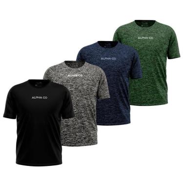 Imagem de Kit 4 Camisetas Dry Alpha Co Masculina-Masculino
