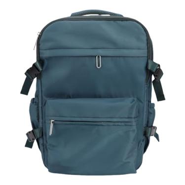 Imagem de Zyyini Mochila a Vácuo à Prova de água 27L Mochila de Compressão de Grande Capacidade Com Bomba para Viagens, Tecido Oxford, 11,81x18,11x7,87in, para Roupas de Telefone Portátil (Pavão Azul)