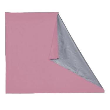 Imagem de Cortinas 100% blackout com adesivo para quarto, sala de estar e cozinha, cortinas blackout feitas de PVC (Rosa,1.40 X 1.75)